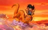 Little Son Goku Riding Dragon - Dragon Ball Resin Statue - Tenka Studio