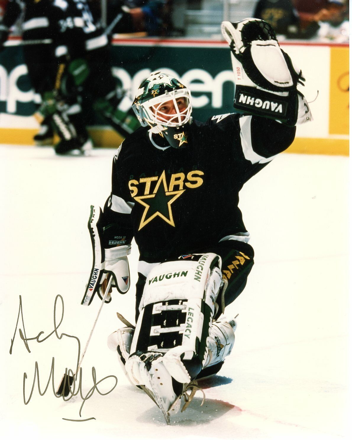 Andy Moog Autographed 8x10 Dallas Stars # S360