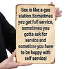 "Sex is like a gas station toilet" - Vintage Metal Signs(8*12Inch) 
