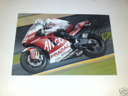 Hand Signed Sylvain Guintoli Photo Poster painting 12x8.