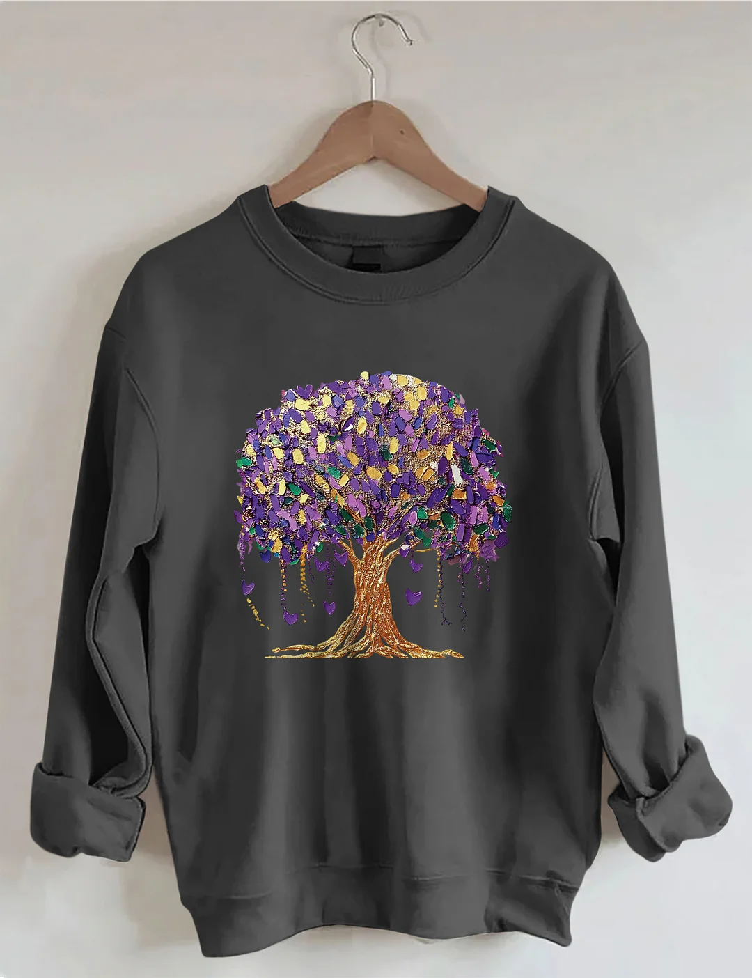 Mardi Gras Tree Sweatshirt