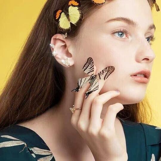 BUY 1 GET 1 FREE - Zircon Butterfly Earrings