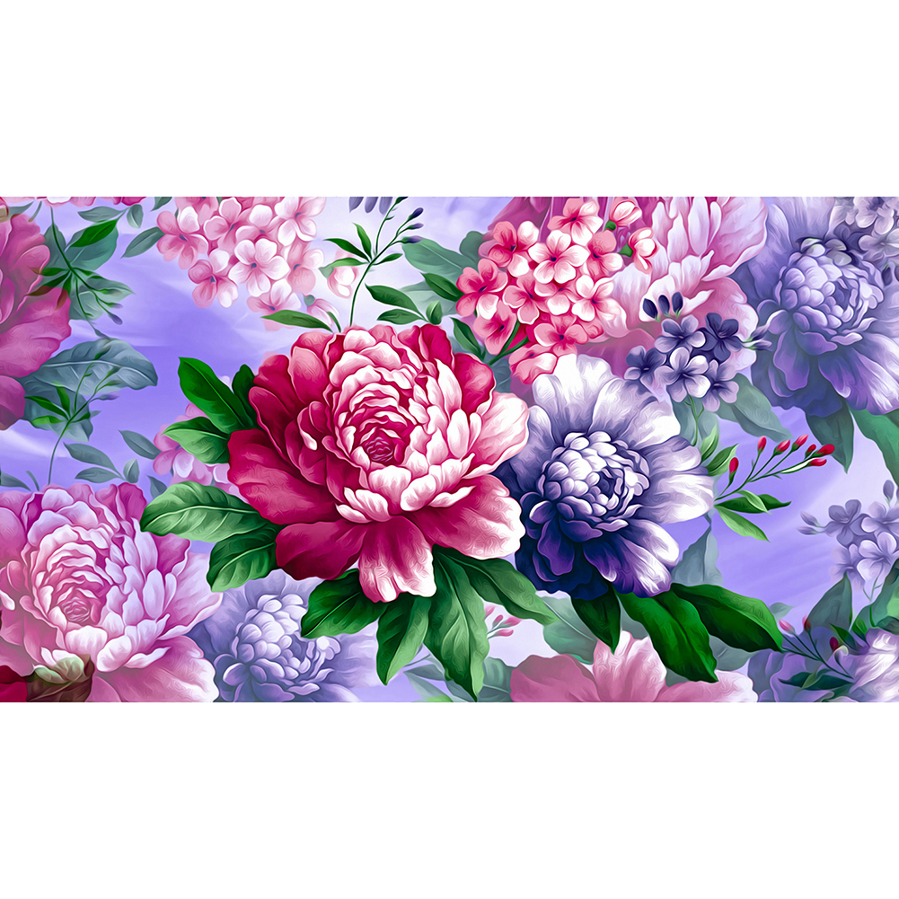 

45*85CM - Round Drill Diamond Painting - Flower Bouquet, 501 Original