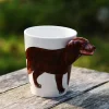 3D Hand-painted Ceramic Mug Animal Coffee Cup