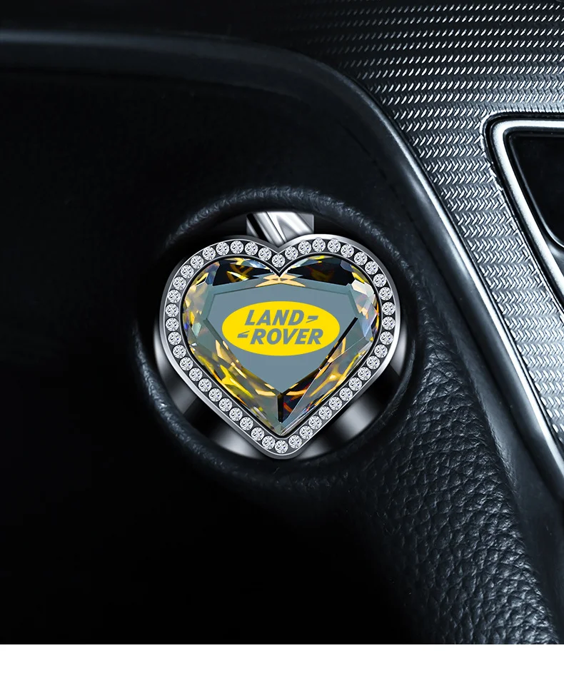 "Crystal Heart" car one-button start protective cover