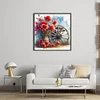 Cartwheel Poppy-18CT Stamped Cross Stitch 25*25cm/9.84*9.84in