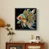 carpe koi - peinture diamant de forme sp&eacute;ciale - 30*30cm