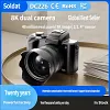 Digital camera with 16x optical zoom, 88MP CMOS sensor, and Wi-Fi; capable of 8K video output