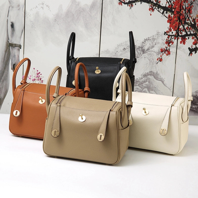 New Top Layer TOGO Cowhide Original Single Lindi Bag Genuine Leather Shoulder Portable Fashionable Simple Crossbody Women’s Bag