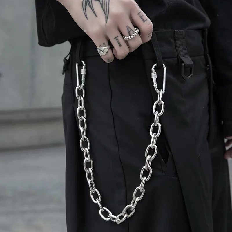 Trousers chain waist chain men and women trendy fashion necklace Techwear Shop