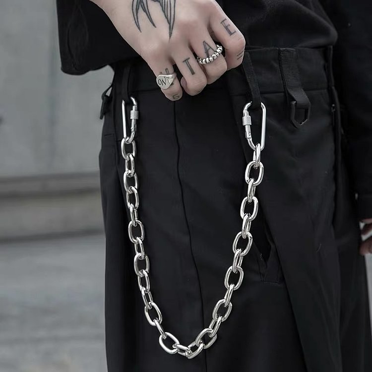 Original Homemade Bungee Lock Trousers Chain Waist Chain Chain Can Be Used As A Necklace Men And Women Trend Fashion Brand