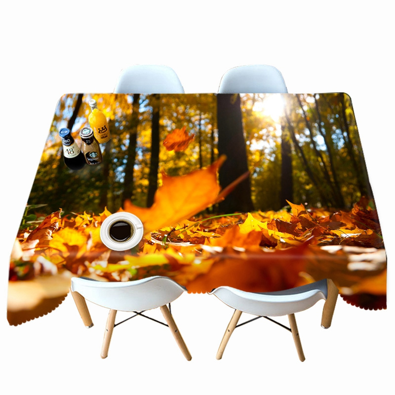 

Maple Leaf - 3D Tablecloth, 140*140cm, 501 Original