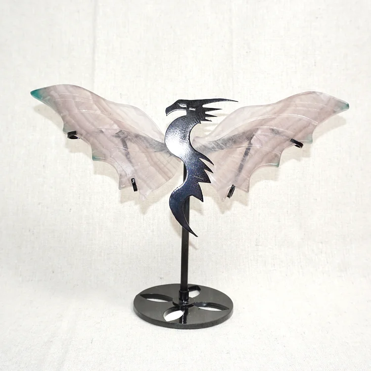 Fluorite Dragon Wing With Stand 
