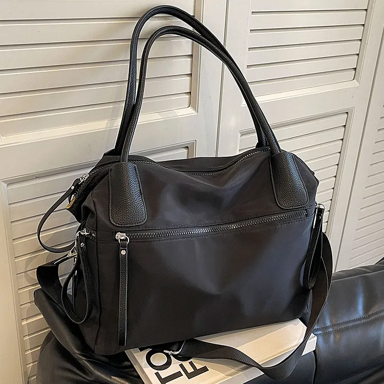 Vintage Nylon Women Shoulder Bag Large Capacity Waterproof Shoulder bags Daily Commuting Handbag Travel Totes Bags Female Purses