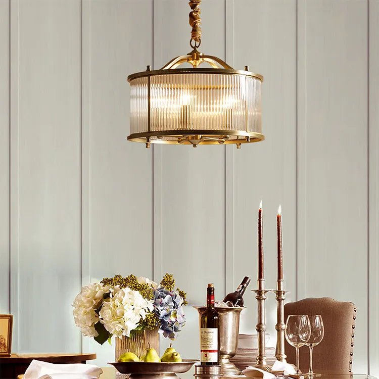Simple Light Luxury Fashion Glass Round Pendant Light