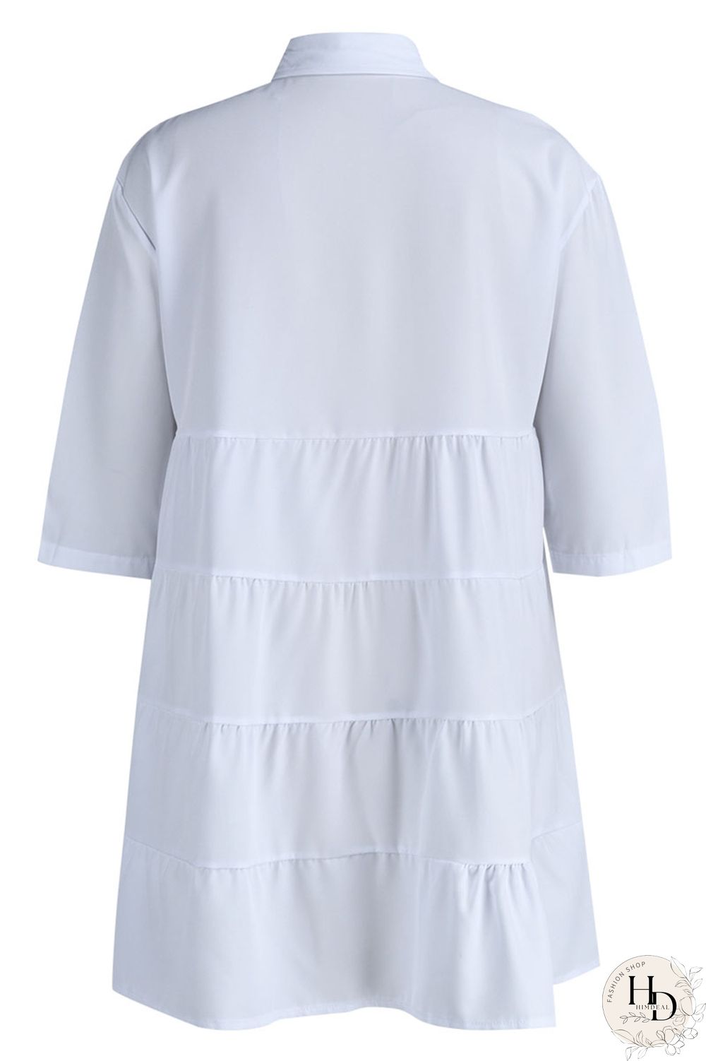 Black Casual Solid Patchwork Buckle Turndown Collar A Line Dresses