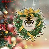 DIY Bee Acrylic Diamond Painting Hanging Ornaments