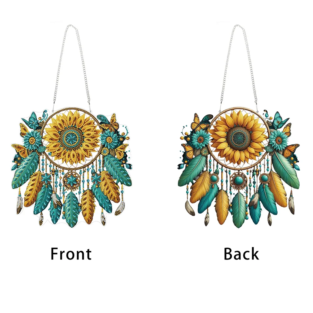 Dream Catcher 2D Flat DIY Diamond Painting Set Diamond Art Pendant Wall Decor
