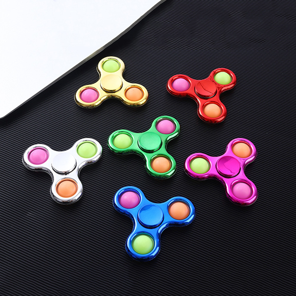 

Kid Dimple Fidget Three-leaf Gyro Bubble Anti Stress Press Board Autism Toy, 501 Original