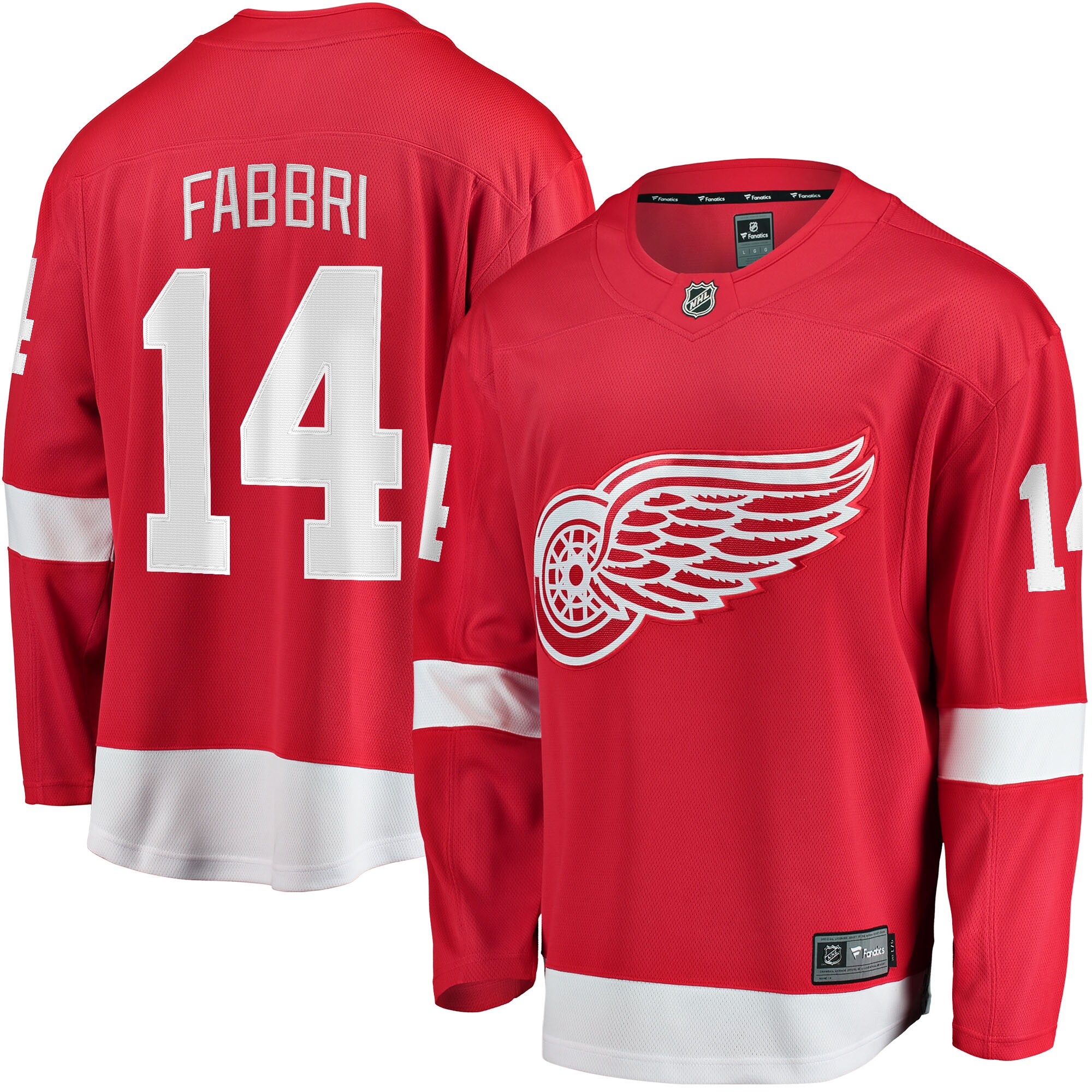 Robby Fabbri Detroit Red Wings Fanatics Home Breakaway   Jersey &ndash; Red mysite