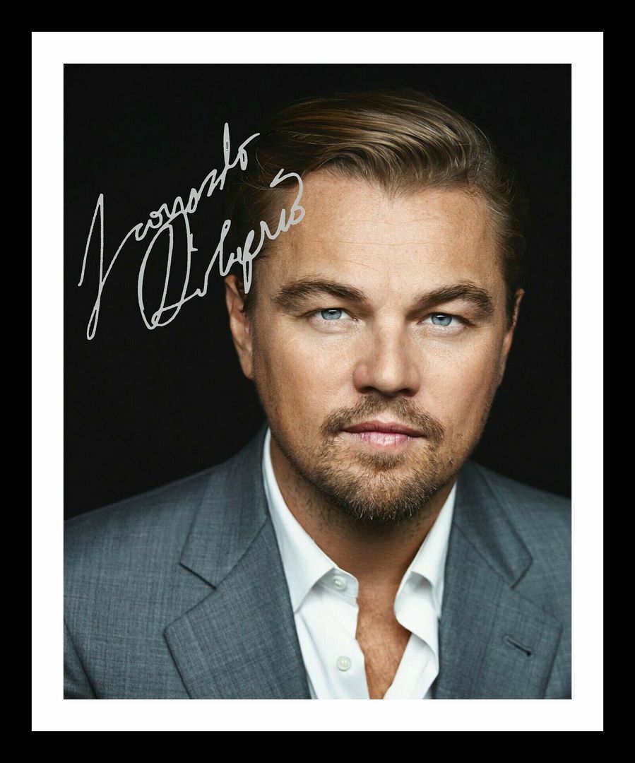 Leonardo DiCaprio Autograph Signed & Framed Photo Poster painting