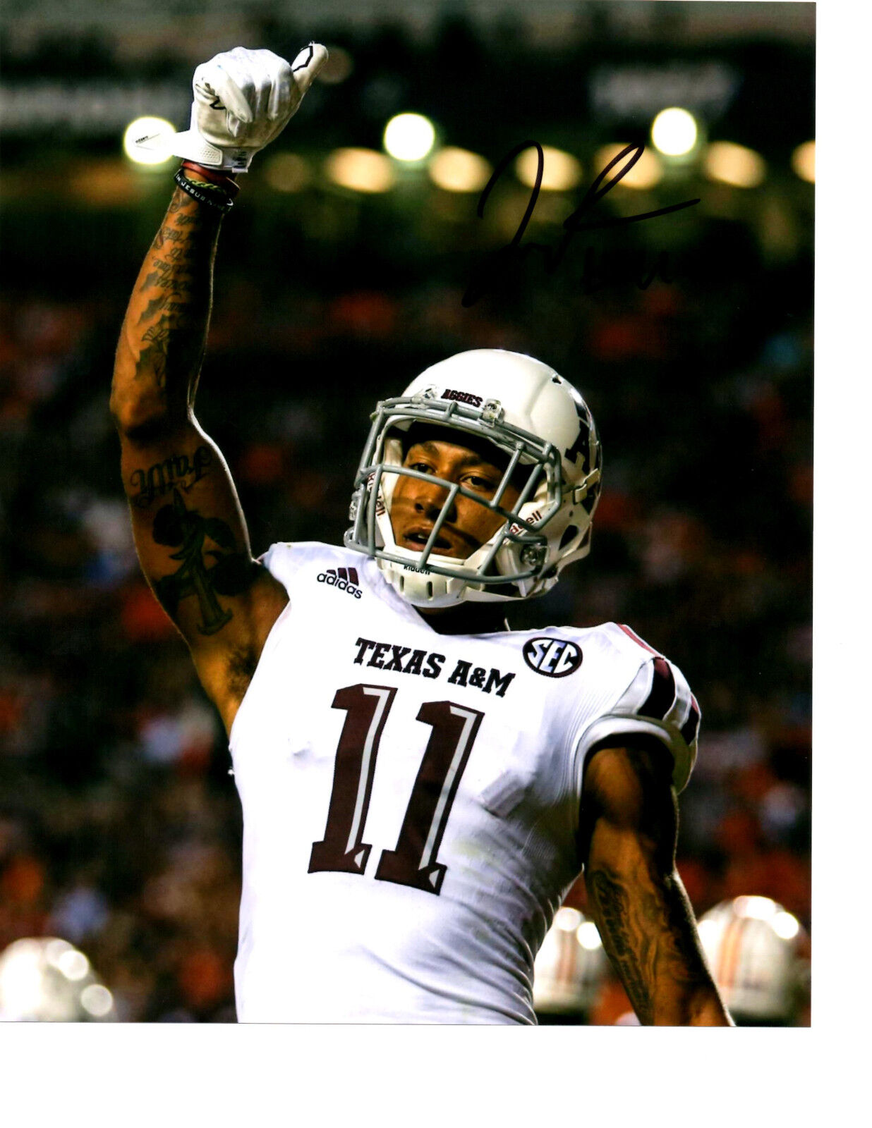 Josh Reynolds Texas A&M Aggies signed autographed 8x10 football Photo Poster painting Gig Em