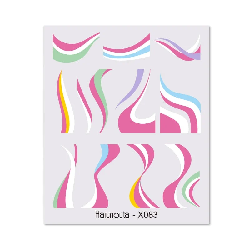 1PC Avocado/Watermelon/Orange Nail Stickers Summer Fruit Leaves Transfer Decals Sliders For Nails DIY Decoration Manicures-Nail Inspo