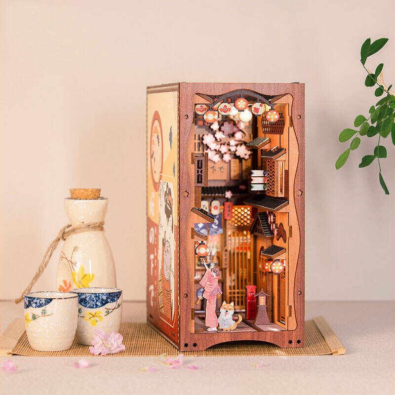 Diagon Alley 3D DIY Wooden Puzzle Bookend Book Nook Kit Gifts for Sons, Daughters, Husbands, Wife, Dads, Moms, Friends, Family, DIY Lovers