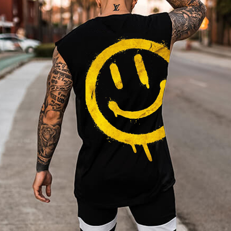 Men's Expression Printed Fitness Vest