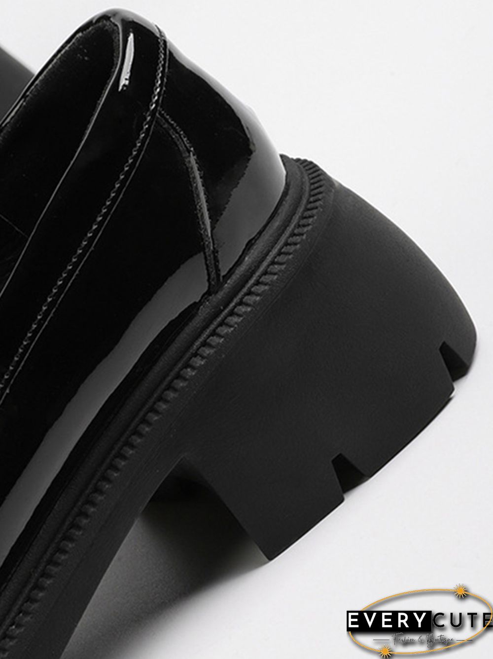 Laminated Leather Split-toe Loafers main image 1