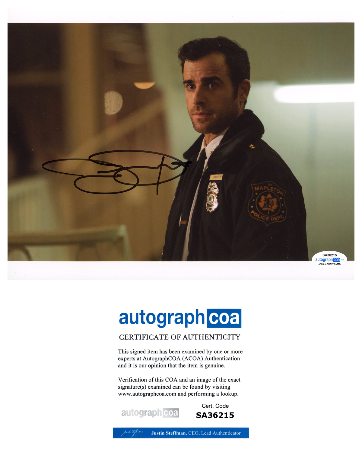 Justin Theroux Signed Autographed 8x10 Photo Poster painting The Leftovers ACOA COA