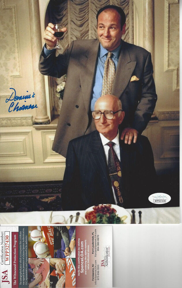 SOPRANOS Uncle Jr. Dominic Chianese autographed 8x10 Photo Poster painting with Tony S. JSA Cert