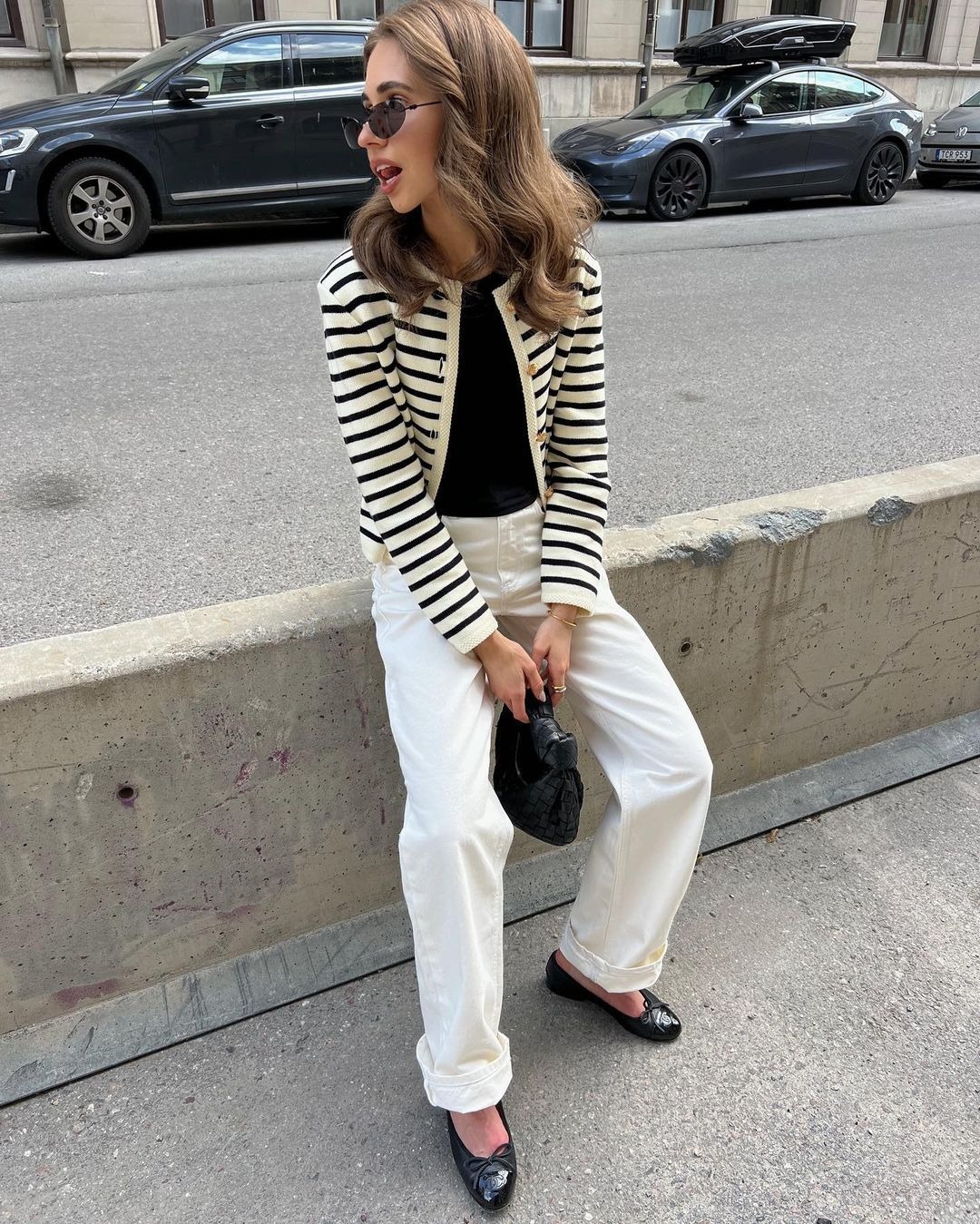 Ootddress Striped Knit 2 Piece-Set Shorts Women Fashion Zebra Printed Cardigan And High Waist Patchwork Shorts Sets Knitwear Outfits
