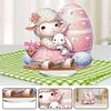 Acrylic Special Shape Easter Sheep 5D DIY Diamond Painting Desktop Ornaments (A)