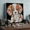 uk.everydayedeals DIY Pearl Painting With Frame - Handmade Self-Adhesive Pearls - Puppy(30*30cm)
