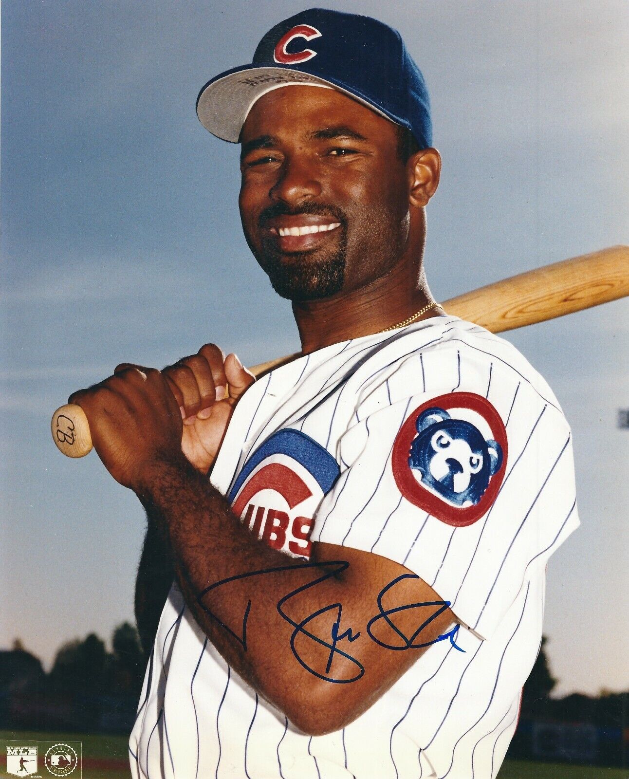 Signed 8x10 BRIAN MCRAE Chicago Cubs Autographed Photo Poster painting - COA