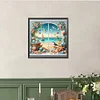 (40*40cm)Sea View - Full Round Drill Diamond Painting