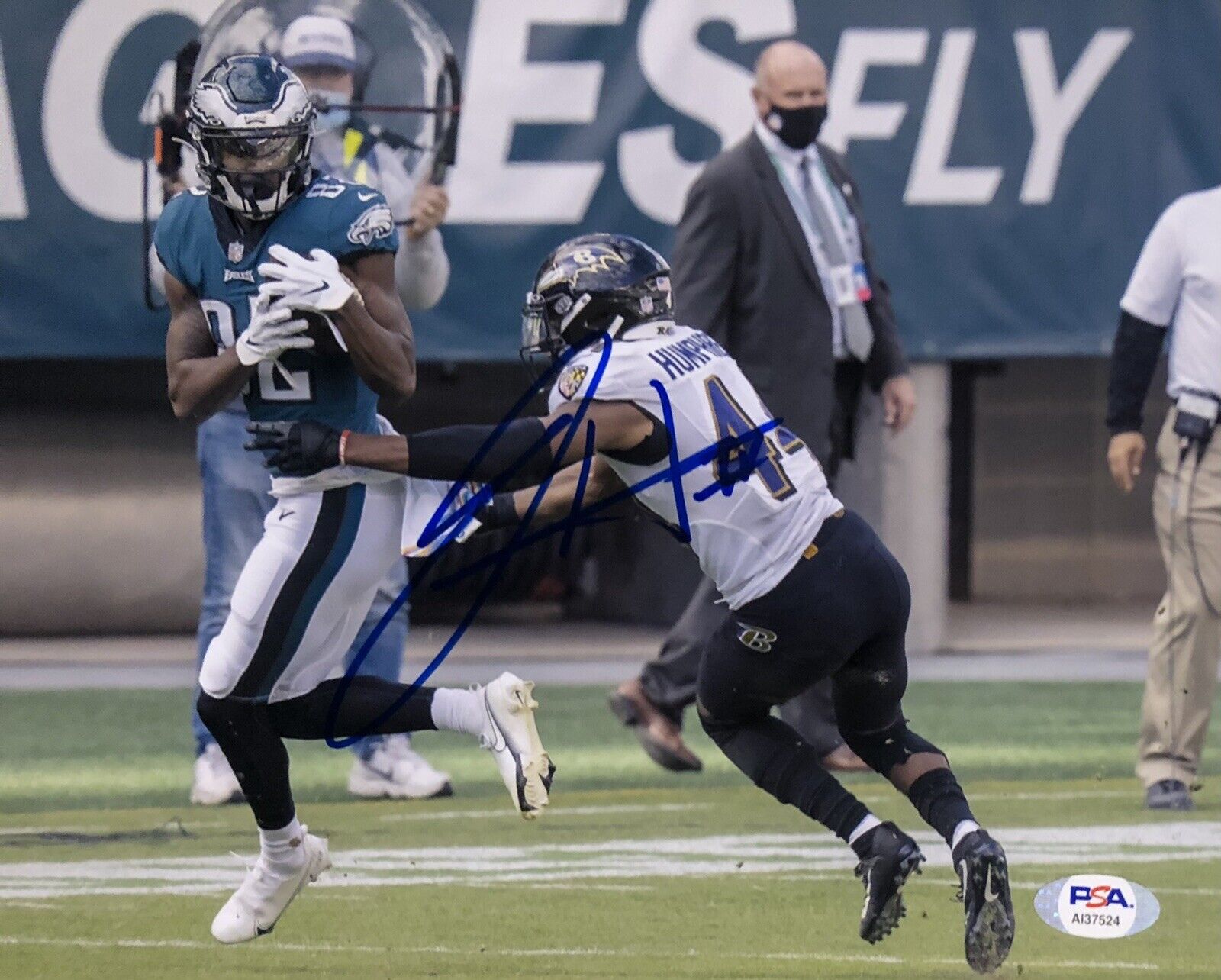 John Hightower IV Signed Autographed Philadelphia Eagles 8x10 Photo Poster painting Psa/Dna