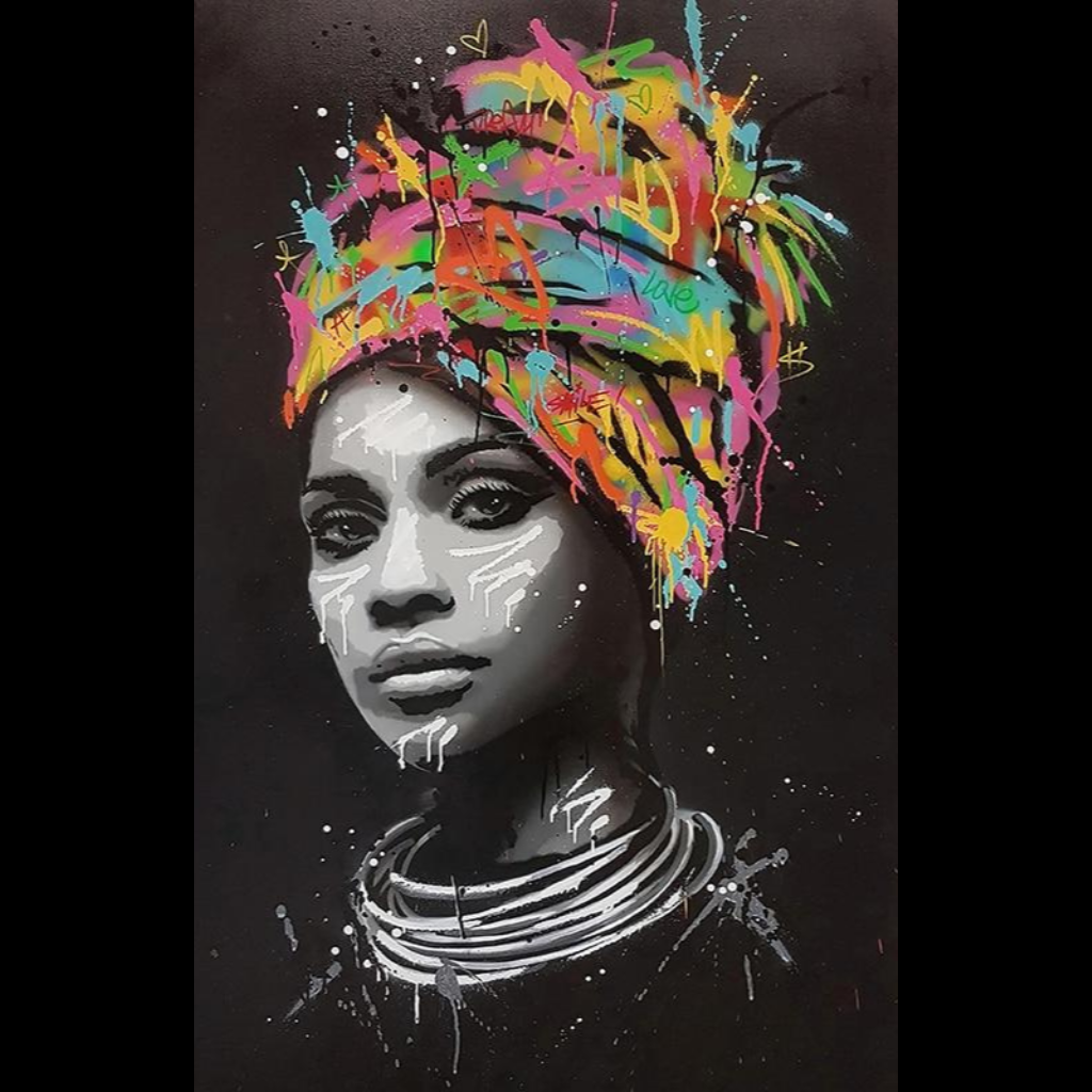 AFRICAN WOMEN GRAFFITI