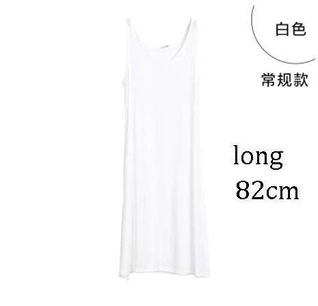 2020 Women's fashion Modal Dress Spaghetti Vest 82 to 110cm Long Under dress Spring and summer Ladies Casual Dresses