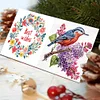 6pcs DIY Bird Diamond Art Greeting Cards 5D Rhinestone Arts Birthday Card