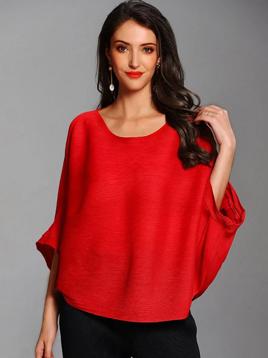 Women's Pleated Tunic Top