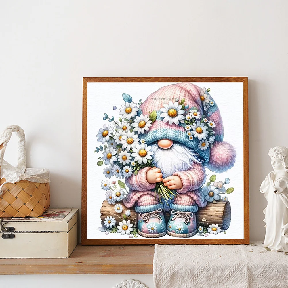 Diamond Painting - Full Round Drill - Easter Gnome(Canvas|30*30cm)