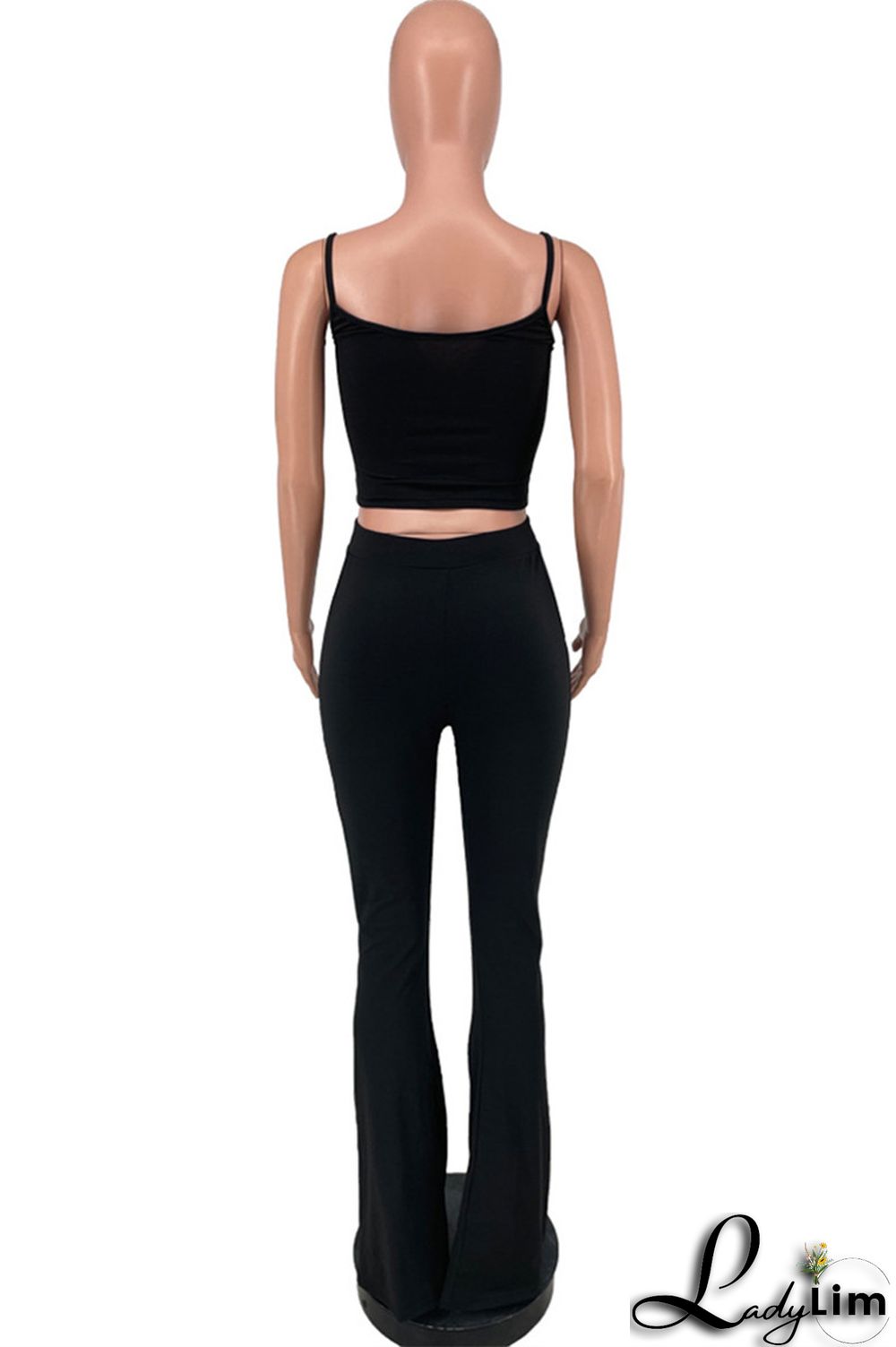 Light Purple Sexy Casual Print Backless Spaghetti Strap Sleeveless Two Pieces