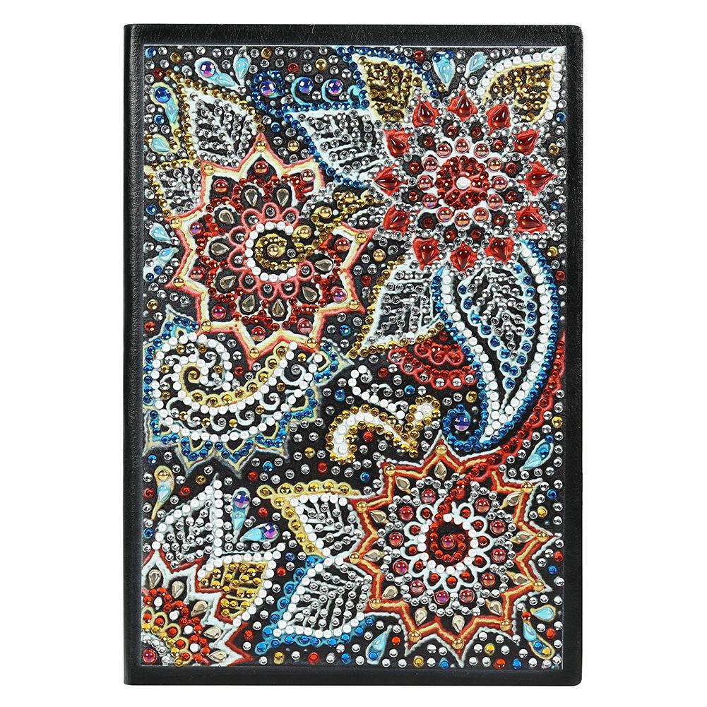 

Flower-DIY Creative Diamond 60 Pages A5 Notebook, 501 Original