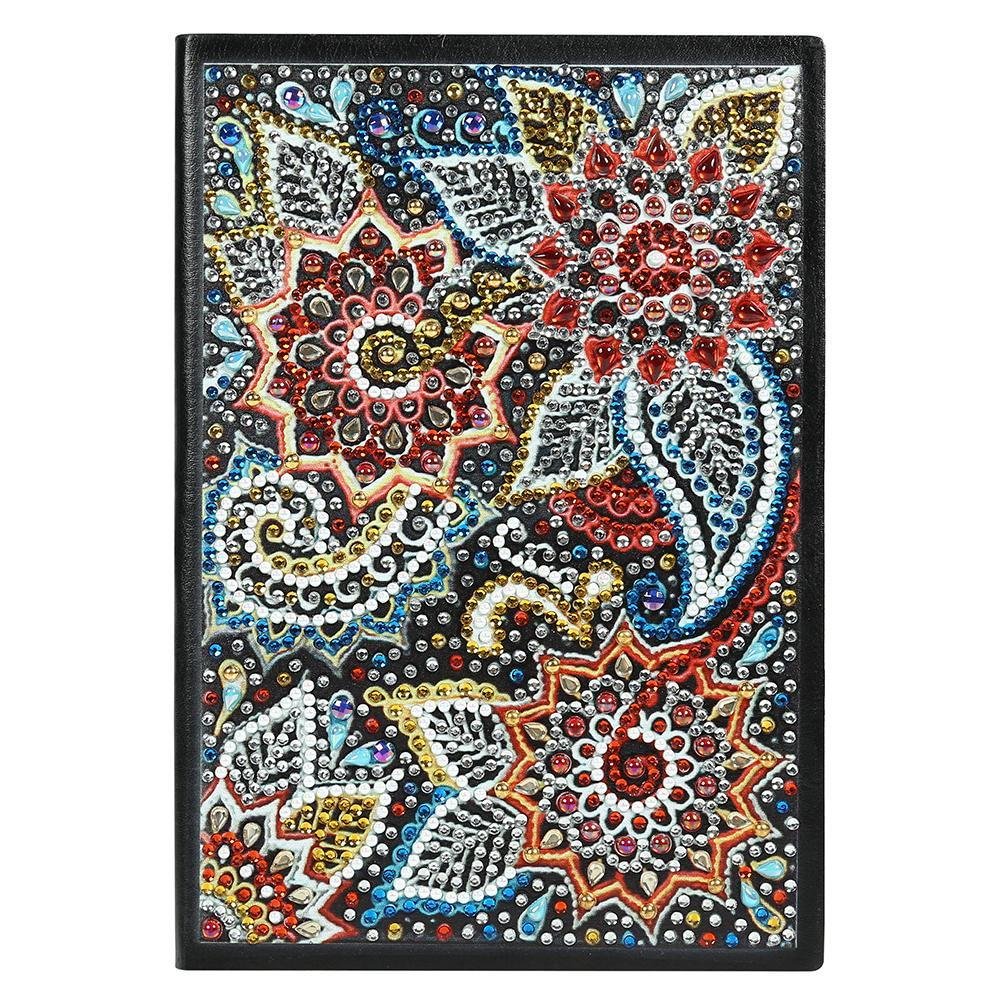 DIY Flower Special Shaped Diamond Painting 60 Pages A5 Notebook Diary Book
