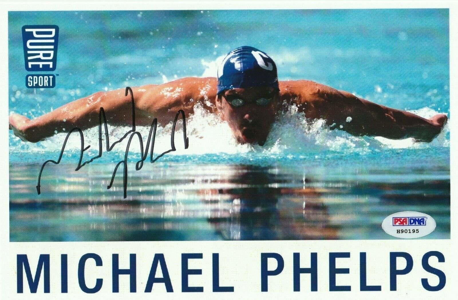 MICHAEL PHELPS Signed Promotional Photo Poster painting w/ PSA COA