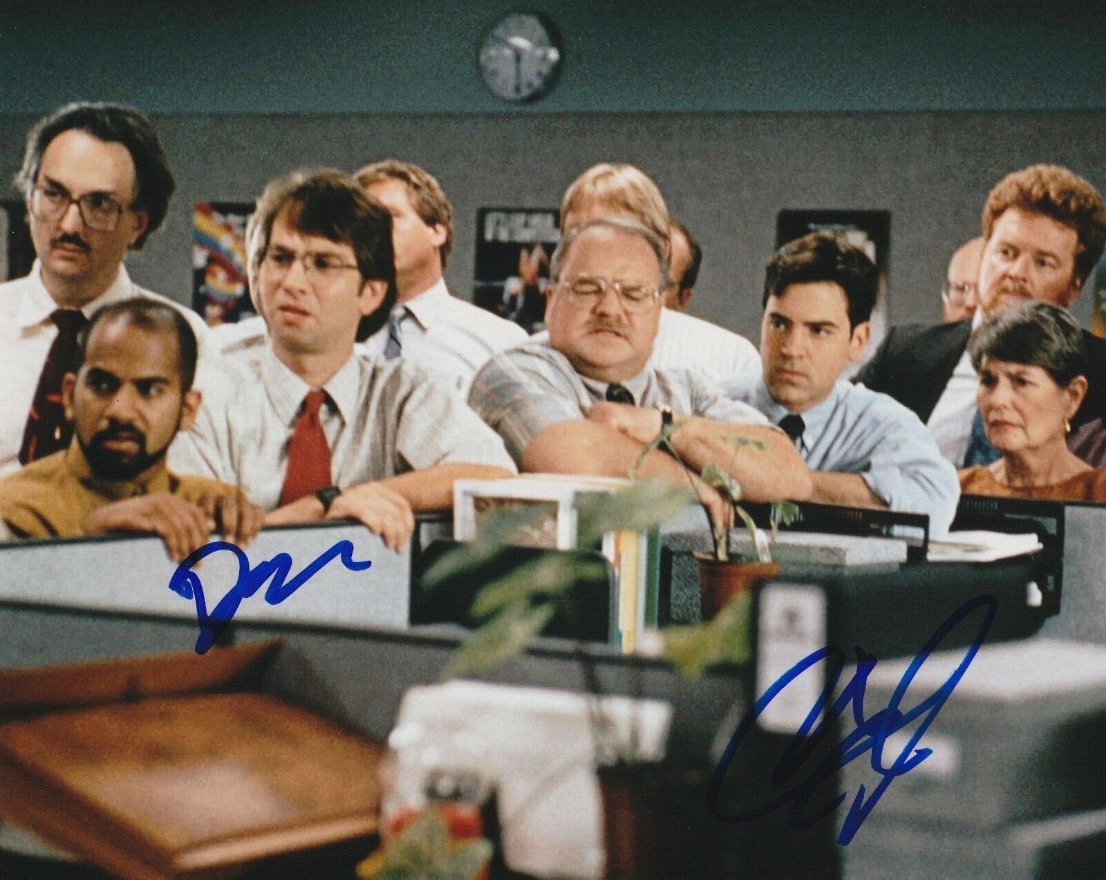 * OFFICE SPACE * signed autographed 8x10 Photo Poster painting * DAVID HERMAN & AJAY NAIDU * 7