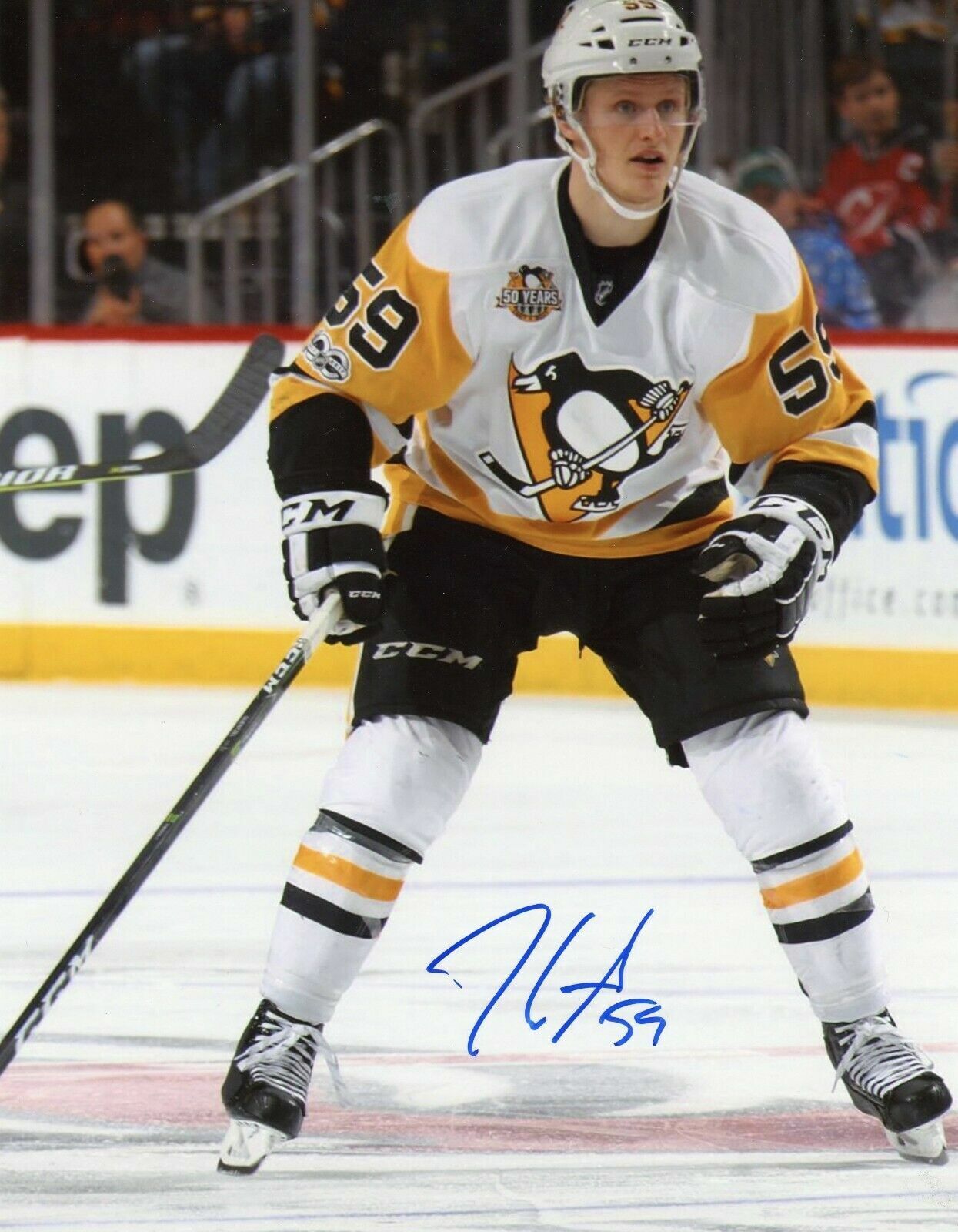 Jake Guentzel Autographed Signed 8x10 Photo Poster painting ( Penguins ) REPRINT