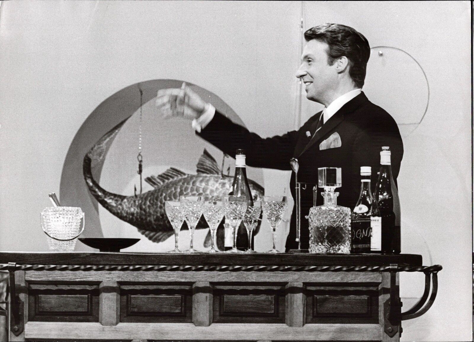 Peter Alexander at The BAR - Vintage Press Photo Poster painting Norbert Unfried (U-2110